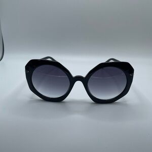 MITA SOLE Black Oversized Womens 100% Sustainable Sunglasses C2 54-22-145 NWOT